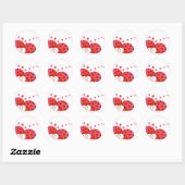Love Bugs Ronde Sticker (Vel)