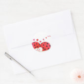 Love Bugs Ronde Sticker (Envelop)