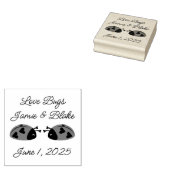  Love Bugs Rubberstempel (Gestempeld)