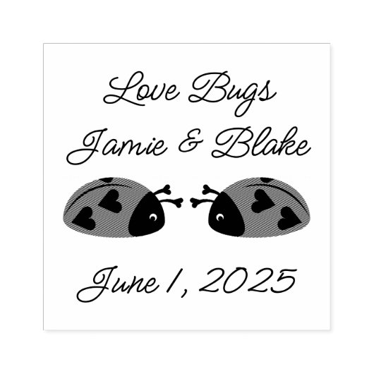  Love Bugs Rubberstempel (Afrduk)