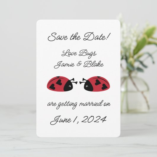Love Bugs - Save the Date (Staand voorkant)