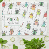 Love Bugs Valentijnsdag Theedoek (Gevouwen)