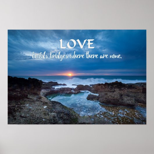 Love Builds Bridges poster (Voorkant)