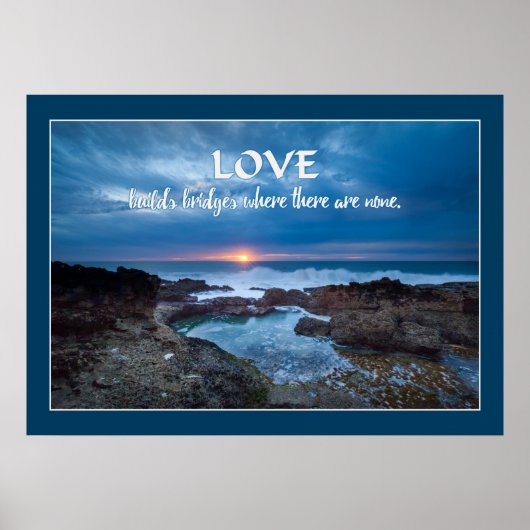 Love Builds Bridges poster (Voorkant)
