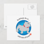 Love Bulldog Briefkaart (Voorkant / Achterkant)