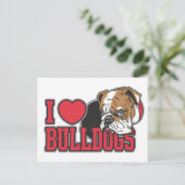 Love Bulldogs Briefkaart (Staand voorkant)