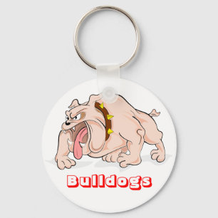 Love Bulldogs Cartoon Bulldog Puppy Dog Sleutelhan Sleutelhanger