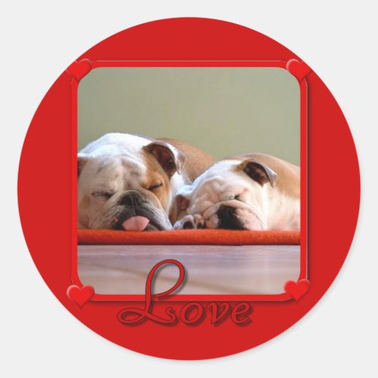 Love Bulldogs stickers (Voorkant)