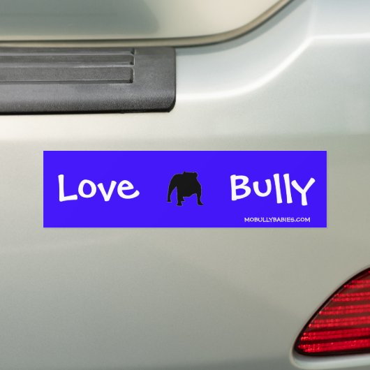 Love Bully Bumpersticker (Op auto)