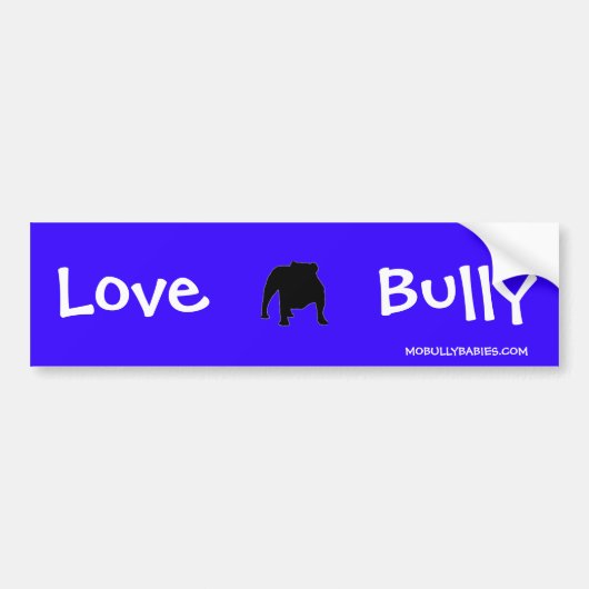 Love Bully Bumpersticker (Voorkant)
