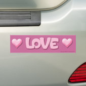 Love Bumpersticker (Op auto)