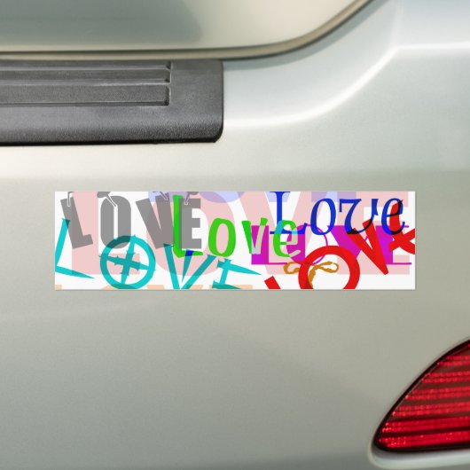 Love Bumpersticker (Op auto)