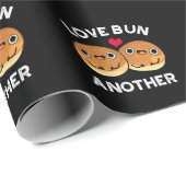 Love Bun Weer een grappige voedselpun Dark BG Cadeaupapier (Rol Hoek)