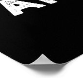 Love Bun Weer een grappige voedselpun Dark BG Poster (Hoek)