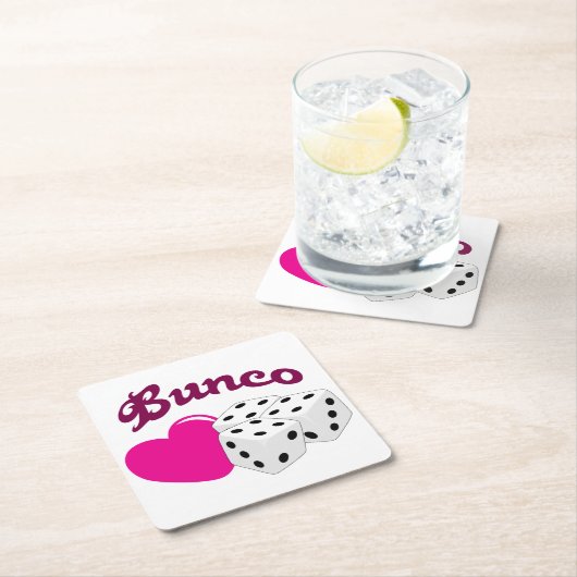 Love Bunco Kartonnen Onderzetters (Insitu)