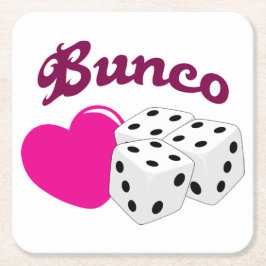 Love Bunco Kartonnen Onderzetters