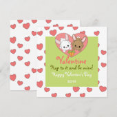 Love Bunnies Feestdagenkaart (Voorkant / Achterkant)