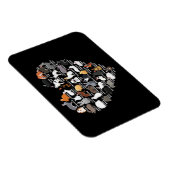 Love Bunnies Funny Rabbit Heart Magneet (Rechterzijde)