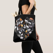 Love Bunnies Funny Rabbit Heart Tote Bag (Dichtbij)