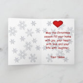 Love Bunnies Merry kerstgroet Feestdagen Kaart (Binnen)