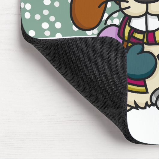 Love Bunnies Mousepad Muismat (Hoek)