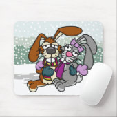 Love Bunnies Mousepad Muismat (Met muis)