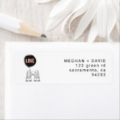 Love Bunnies | Retouradreslabel Etiket (Insitu)