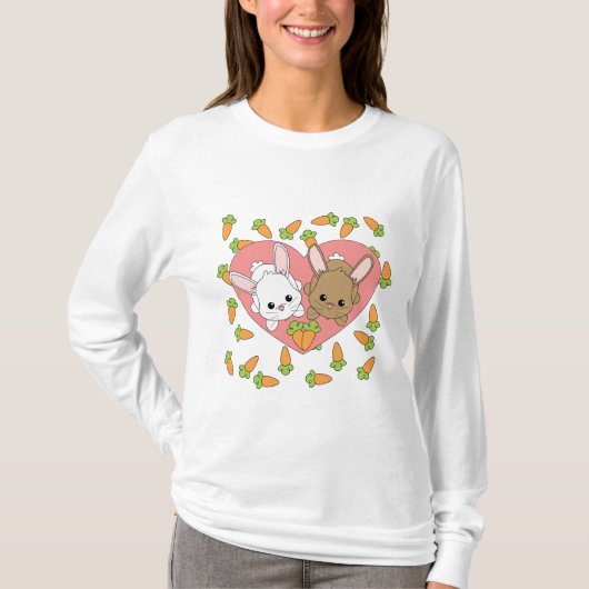 Love Bunnies T-shirt (Voorkant)