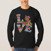 Love Bunny Ball Python Eggs Hunting Happy Easter D T-shirt (Voorkant)