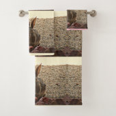 "Love Bunny" Bathroom Towel Set Bad Handdoek (Insitu)