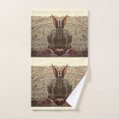 "Love Bunny" Bathroom Towel Set Bad Handdoek (Handdoek)