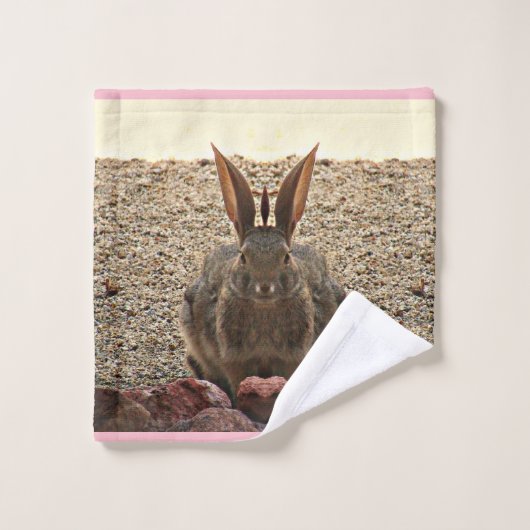 "Love Bunny" Bathroom Towel Set Bad Handdoek (Wasdoekje)