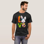 Love Bunny Easter Day Kindergarten Teacher Hunting T-shirt (Voorkant volledig)