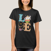 Love Bunny Egg Stethoscope Graphic Nurse Easter Co T-shirt (Voorkant)