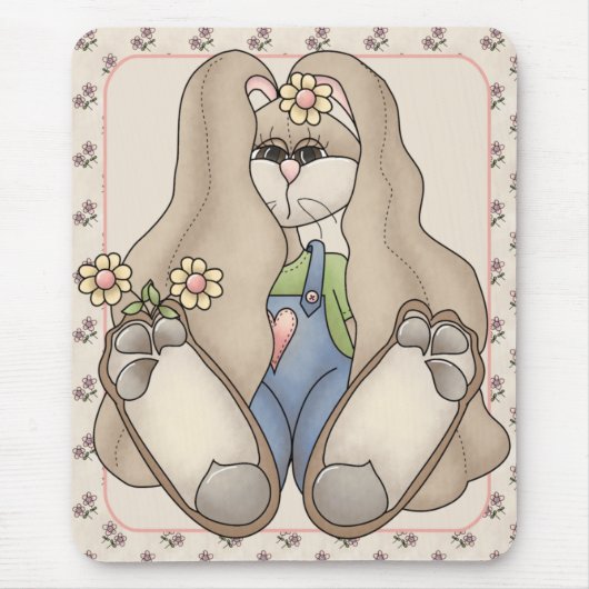 Love Bunny Mousepad Muismat (Voorkant)