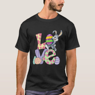 Love Bunny Rabbit Pastel Spring Hunt Eggs Rabbit E T-shirt