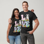 Love Bunny Ragdoll Cat & Easter Egg Basket Easter T-shirt (Unisex)