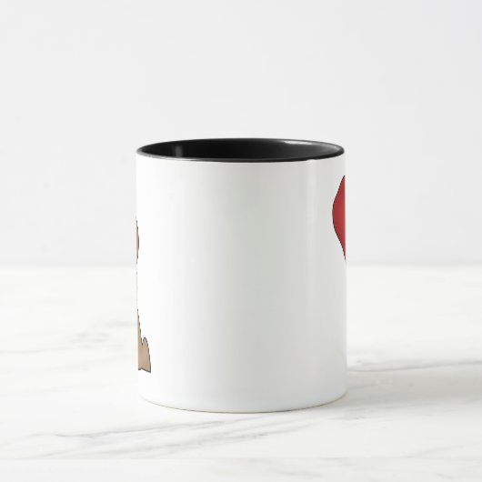 Love Bunny T-shirts and Gifts Mok (Midden)