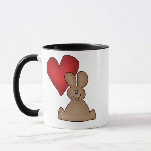 Love Bunny T-shirts and Gifts Mok (Links)