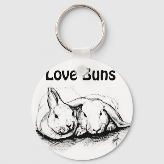 Love Buns Sleutelhanger (Voorkant)