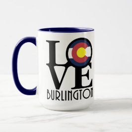 LOVE Burlington Colorado 15oz Mok
