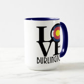 LOVE Burlington Colorado 15oz Mok (Voorkant rechts)
