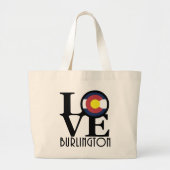 LOVE Burlington Colorado Grote Tote Bag (Voorkant)