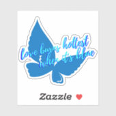 Love Burns Hottest When It's Blue Sticker (Vel)