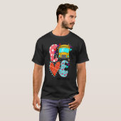 LOVE Bus Monitor Life Leopard Heart Valentine's Da T-shirt (Voorkant volledig)