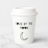 Love By the moon Papieren Bekers (Achterkant)