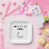 Love By the moon Papieren Bordje (Feest)