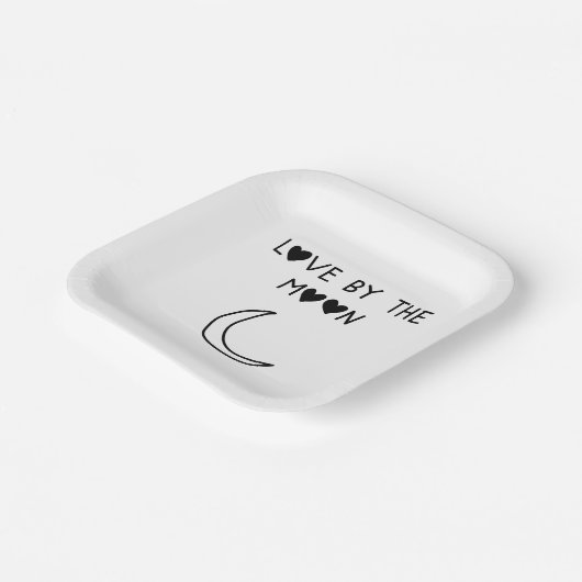Love By the moon Papieren Bordje (Gebogen)