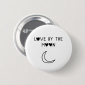 Love By the moon Ronde Button 5,7 Cm (Voorkant /achterkant)