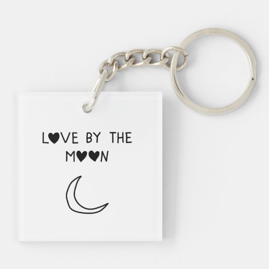 Love By the moon Sleutelhanger (Achterkant)